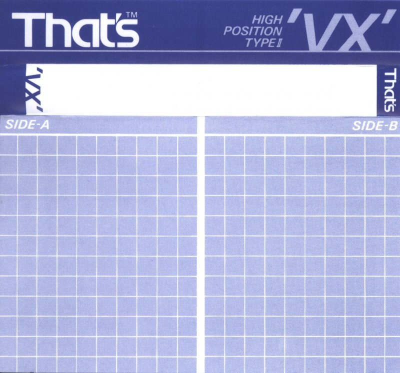 Compact Cassette Thats VX 90 Type II Chrome 1990 Europe