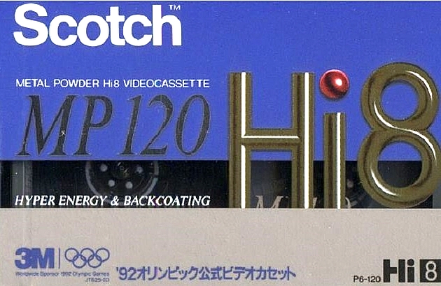 Video8, Hi8, Digital8 Scotch MP 120 Type IV Metal 1992 Japan