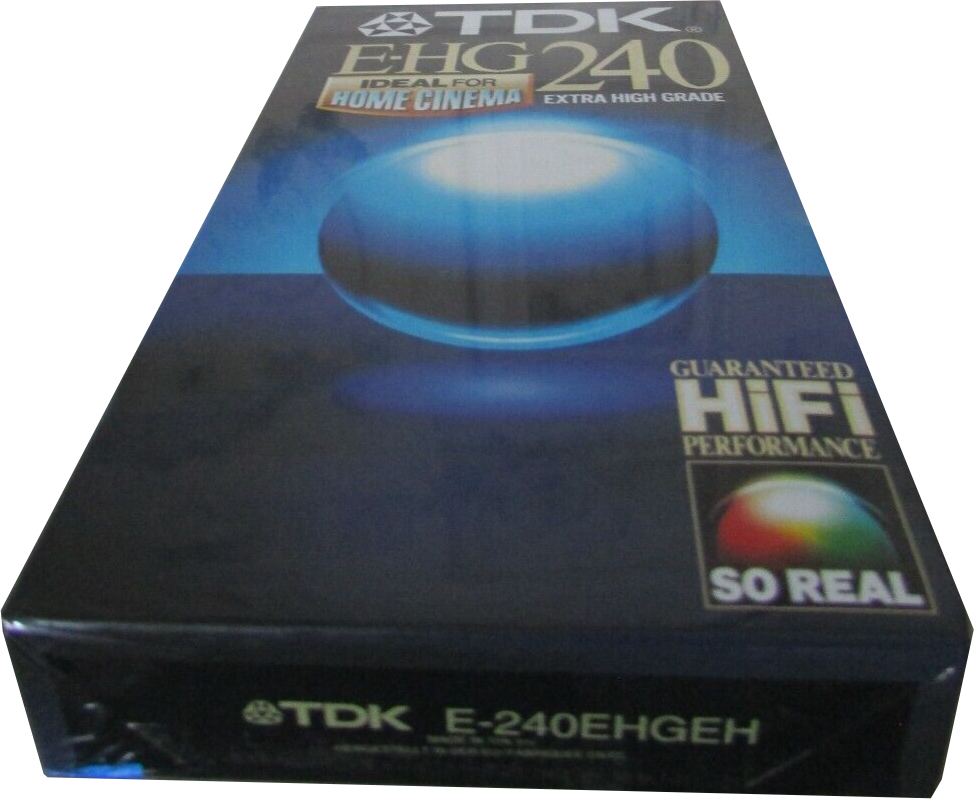 VHS, Video Home System TDK E-HG 240 "E-240EHGEH" Type I Normal 1994 Australia, Europe
