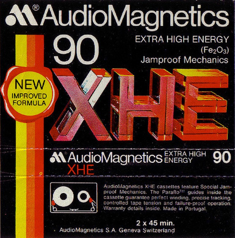 Compact Cassette:  Audio Magnetics - XHE 90