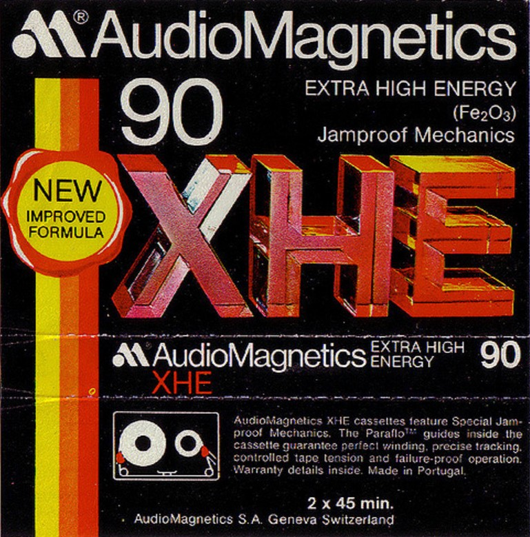 Compact Cassette Audio Magnetics XHE 90 Type I Normal 1975 Europe