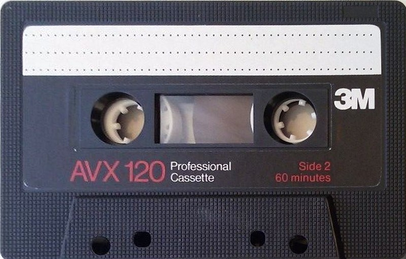Compact Cassette 3M AVX 120 "Rare copy" Type I Normal 1996 USA