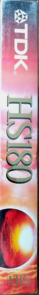 VHS, Video Home System TDK HS 180 "E-180HSEN" Type I Normal Worldwide