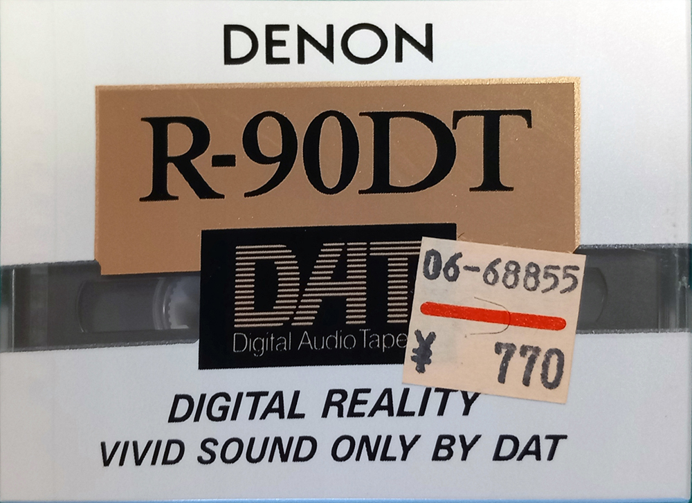 Digital Audio Tape Denon 90 "R-90DT S" Type IV Metal 1991 Japan