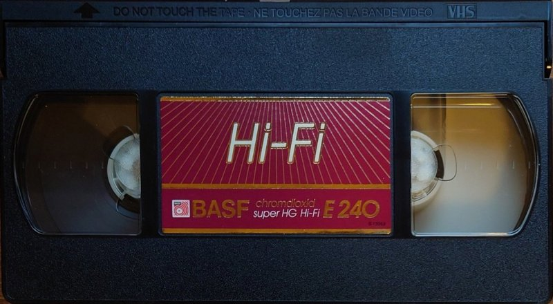 VHS, Video Home System BASF Super HG Hi-Fi 240 Type II Chrome 1985 Europe
