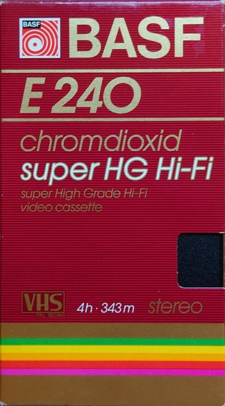 VHS, Video Home System: BASF  - Super HG Hi-Fi 240