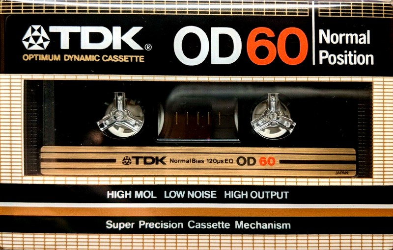 Compact Cassette TDK OD 60 Type I Normal 1982 Japan
