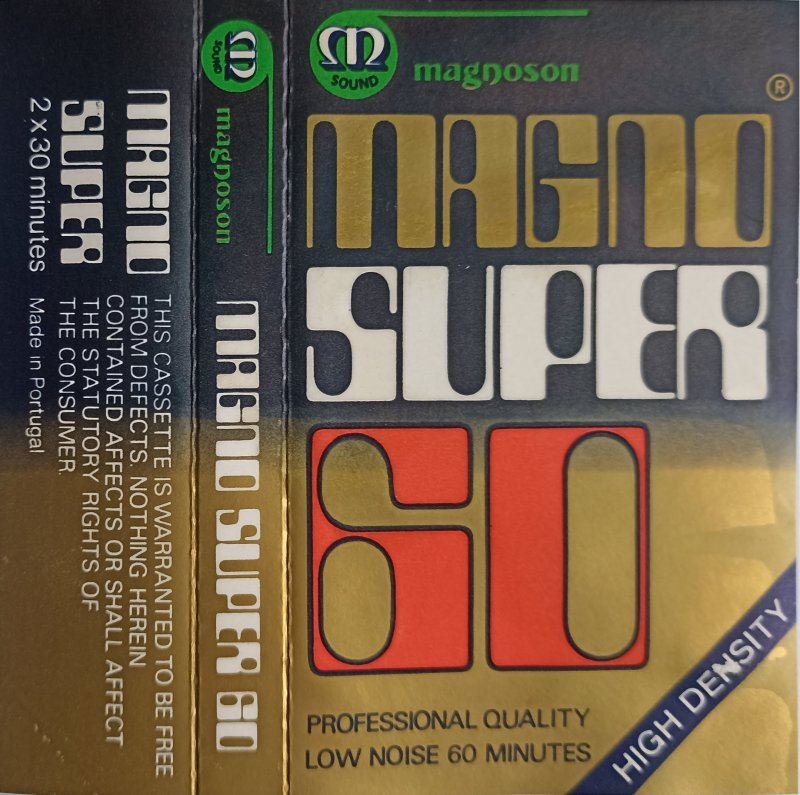 Compact Cassette Magnoson 60 "MAGNO SUPER" Type I Normal Portugal