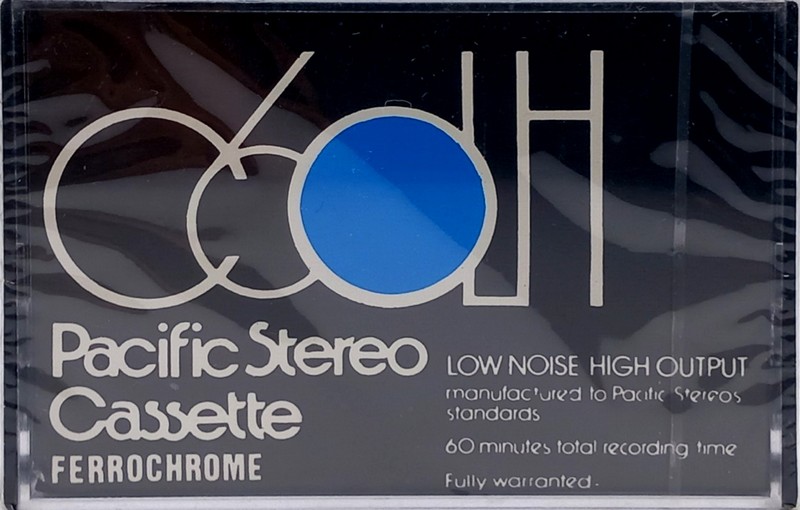 Compact Cassette Pacific Stereo 60 Type III Ferro Chrome 1973 USA
