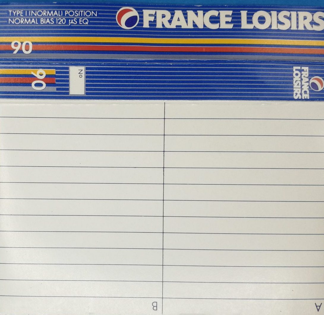 Compact Cassette France Loisirs 90 Type II Chrome 1990 France