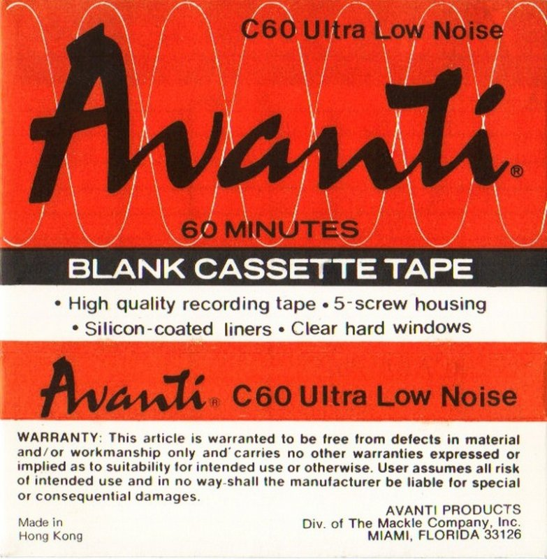 Compact Cassette:  Avanti -  60