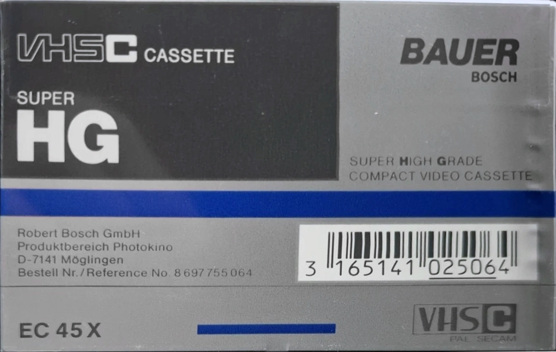 VHS-C (VHS Compact) Bauer 45 Type I Normal Germany