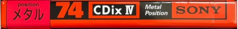 Compact Cassette Sony CDix IV 74 "C-74CDX4B" Type IV Metal 1994 Japan