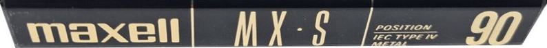 Compact Cassette Maxell MX-S 90 Type IV Metal 1992 USA