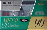 Compact Cassette Maxell Metal UD 90 "M-UD90" Type IV Metal 1990 Japan