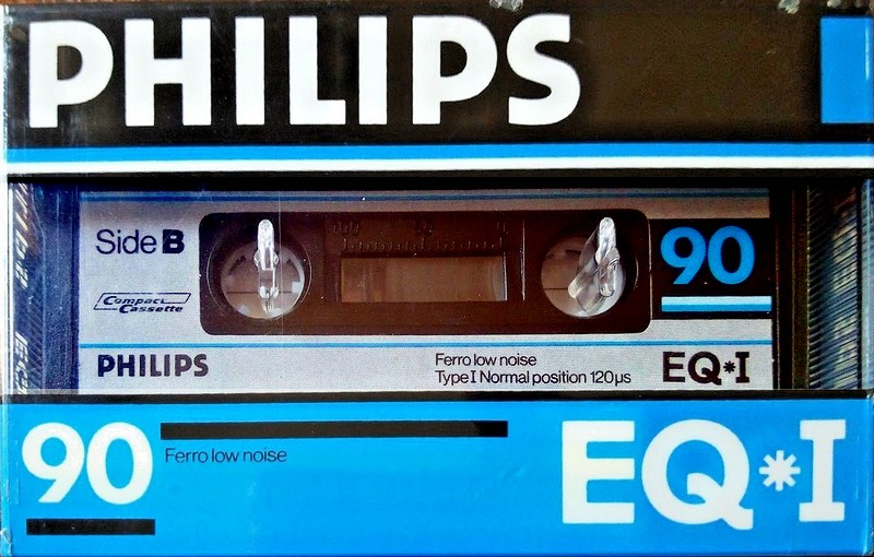 Compact Cassette Philips EQ-I 90 Type I Normal 1987 Europe