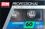 Compact Cassette ICM SDX I 60 Type I Normal 1989 Europe