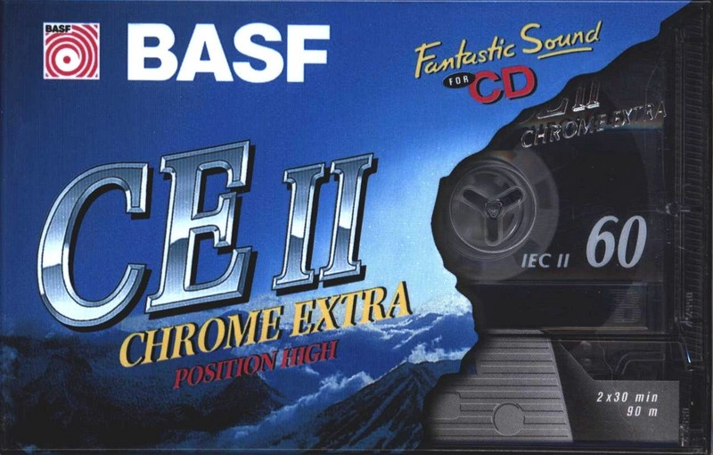 Compact Cassette BASF CE II Chrome Extra 60 Type II Chrome 1995 Europe