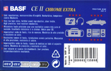 Compact Cassette BASF CE II Chrome Extra 60 Type II Chrome 1995 Europe