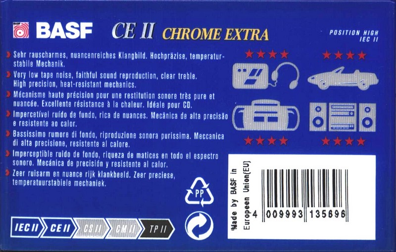 Compact Cassette: BASF  - CE II 60