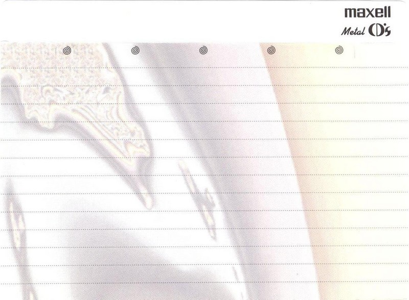 Compact Cassette Maxell Metal CD's 90 "MCDS-90L" Type IV Metal 1997 Japan