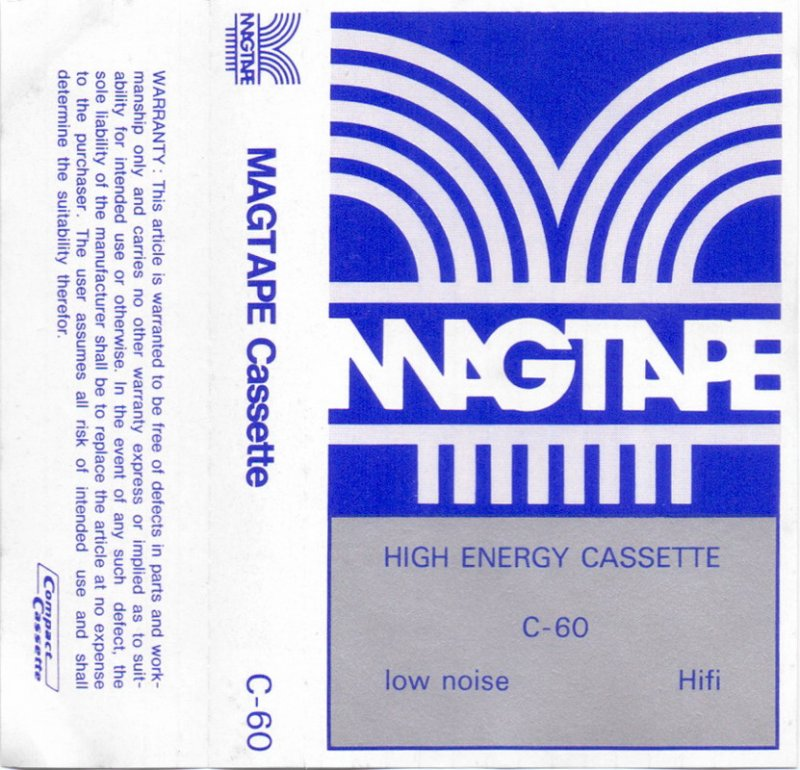 Compact Cassette: Unknown Magtape -  60