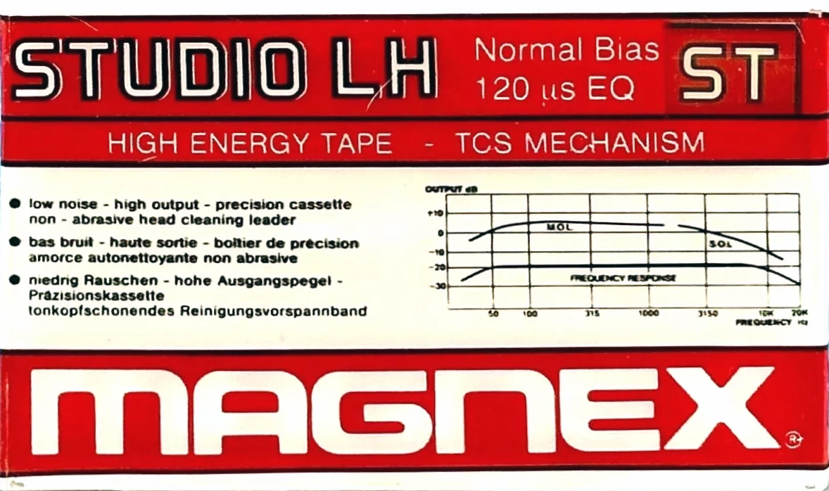 Compact Cassette Magnex Studio LH 20 "ST" Type I Normal 1984 Europe