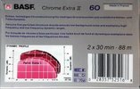 Compact Cassette BASF Chrome Extra II 60 Type II Chrome 1987 USA