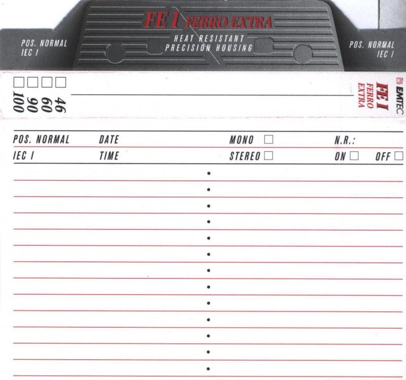 Compact Cassette: EMTEC Emtec - FE I 60