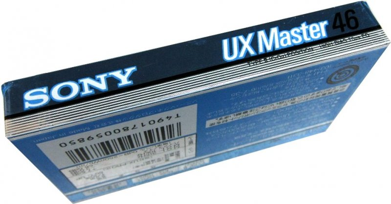 Compact Cassette Sony UX Master 46 Type II Chrome 1988 Japan
