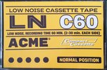 Compact Cassette Acme 60 "Time Ton Tape" Type I Normal Germany