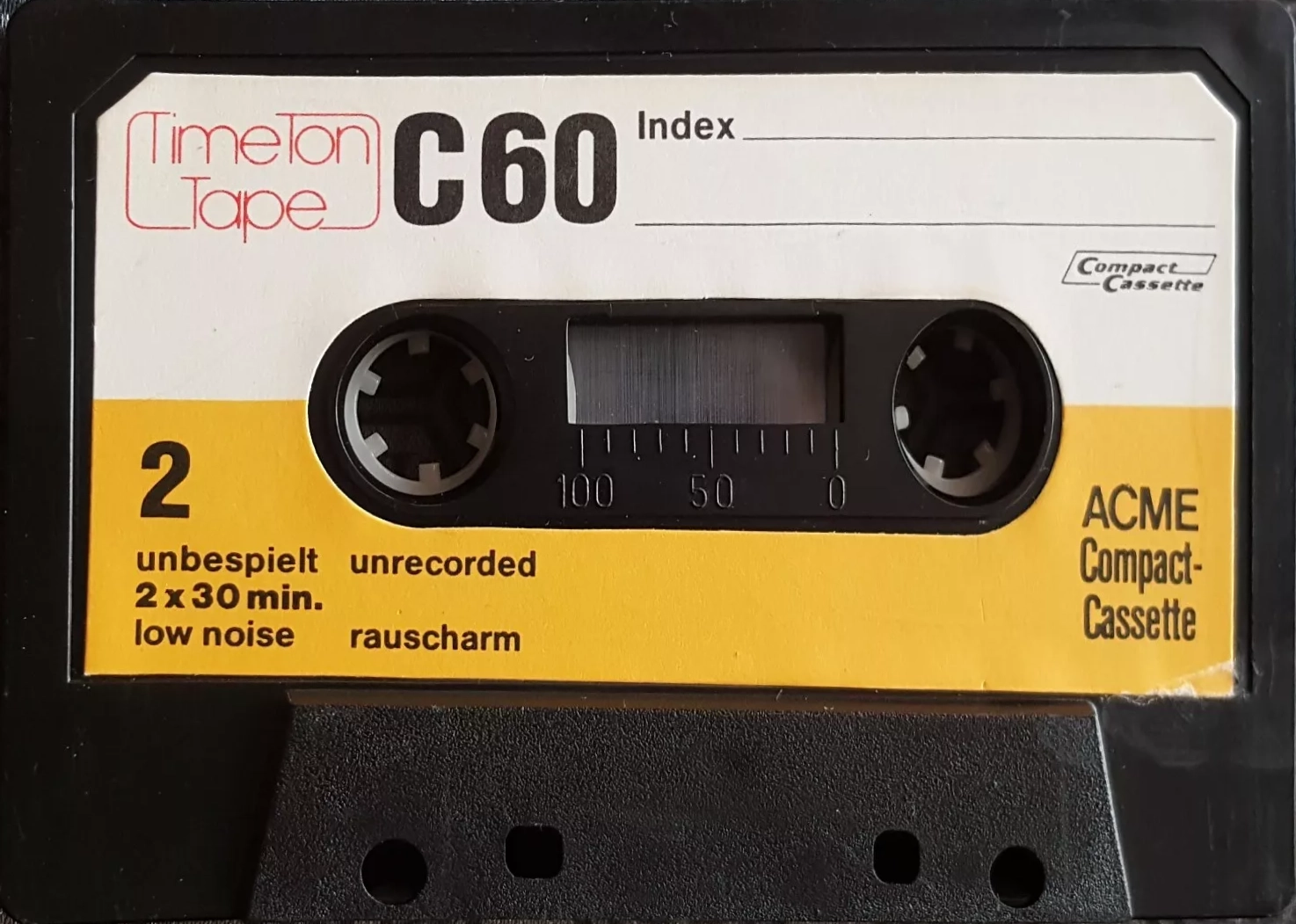 Compact Cassette Acme 60 "Time Ton Tape" Type I Normal Germany