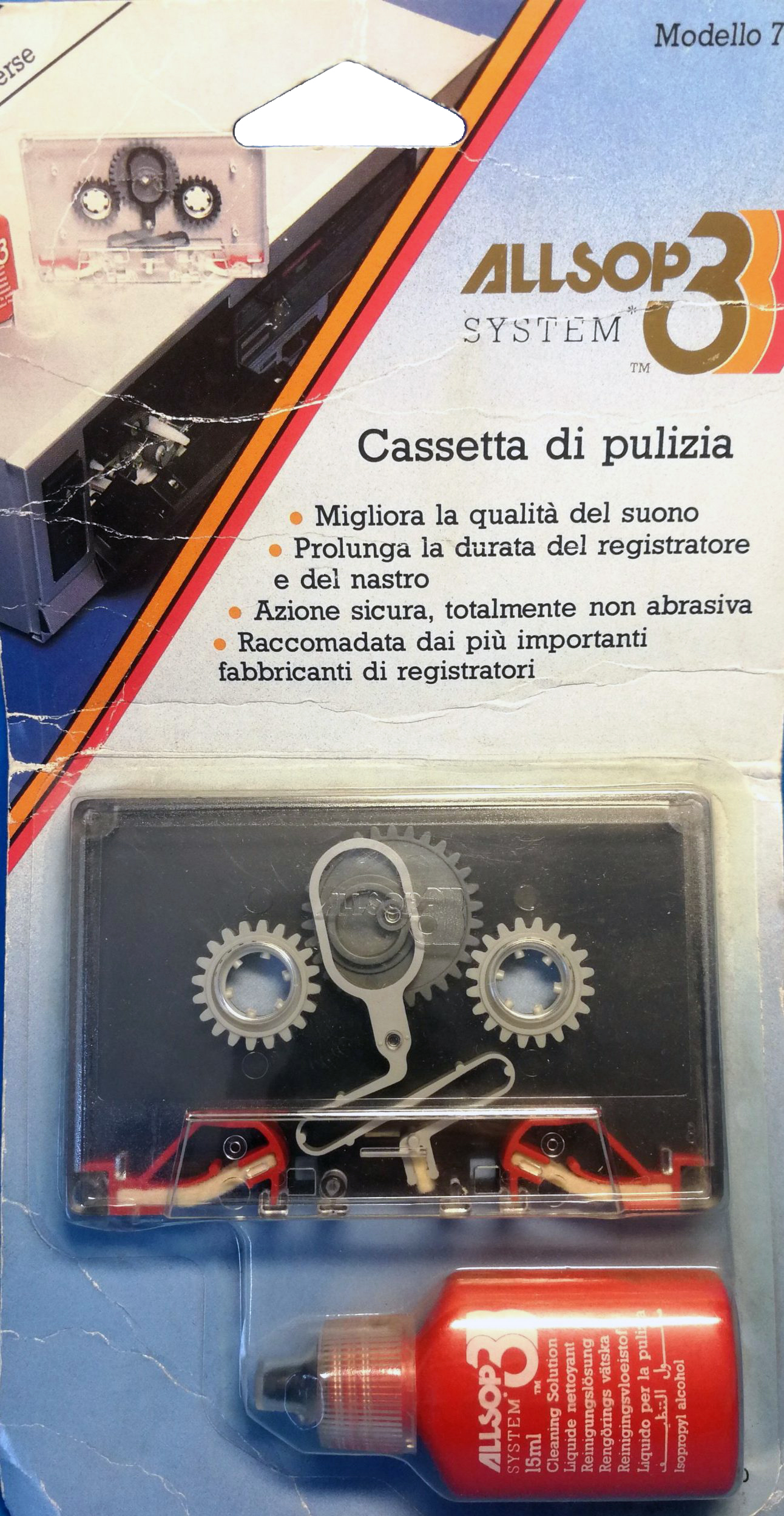 Blister Allsop Cleaning Cassette 1985 Italy
