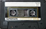 Compact Cassette SUPERTAPE XR 90 "44-922" Type I Normal 1988 Canada