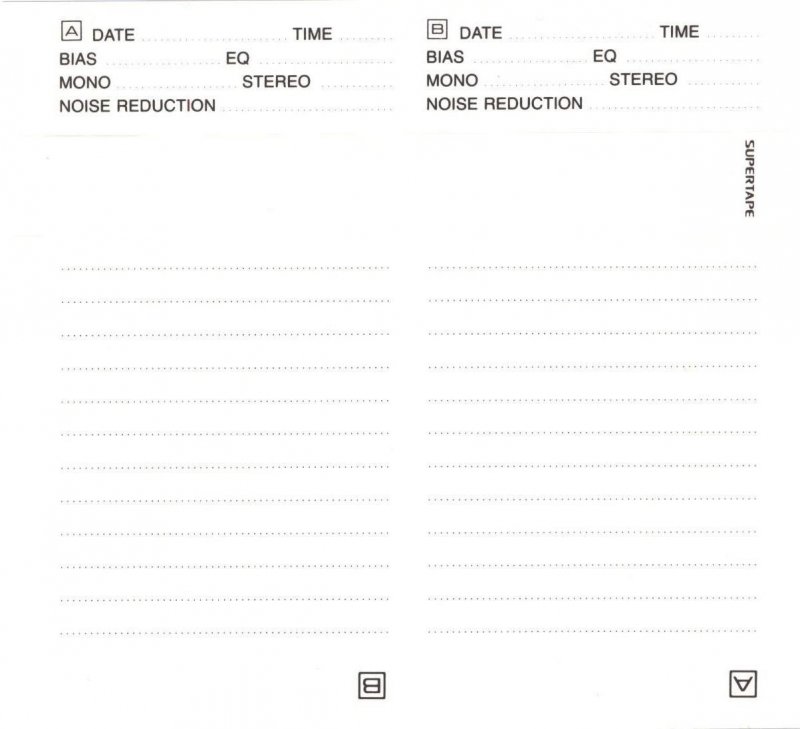 Compact Cassette SUPERTAPE XR 90 "44-922" Type I Normal 1988 Canada