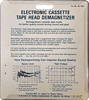 Compact Cassette Realistic Head Demagnetiser USA