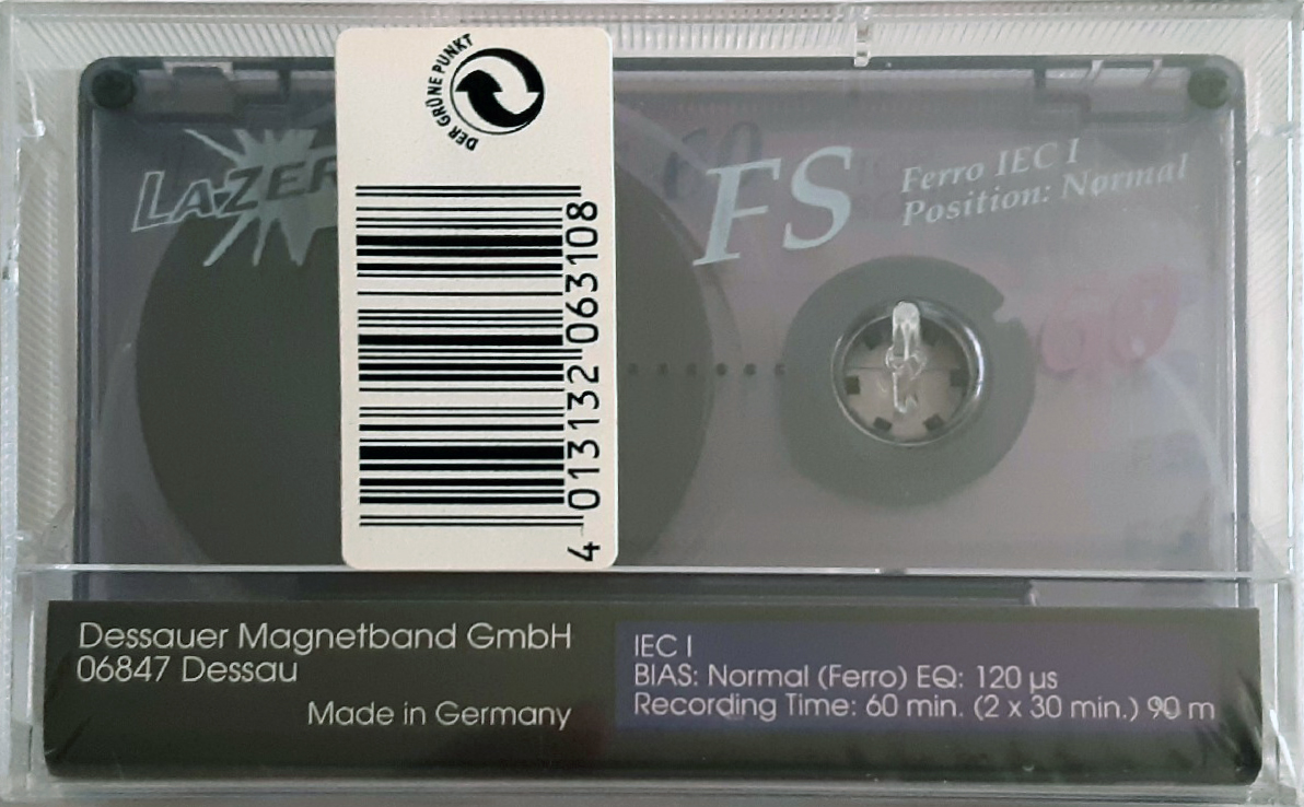 Compact Cassette dmb Lazer FS 60 Type I Normal Europe