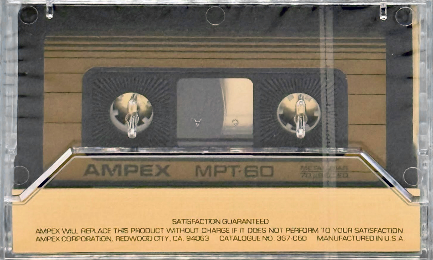 Compact Cassette Ampex MPT 60 Type IV Metal 1982 USA