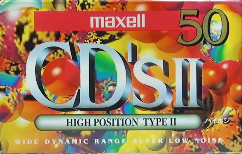 Compact Cassette Maxell CD`s II / CD`s 2 50 "CDS2-50G" Type II Chrome 1994 Japan