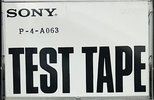 Compact Cassette Sony "P-4-A063" Test Cassette Japan