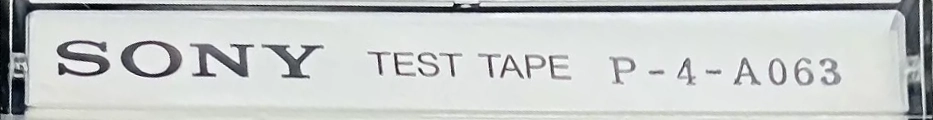 Compact Cassette Sony "P-4-A063" Test Cassette Japan