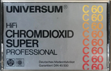 Compact Cassette Universum Super 60 Type II Chrome 1979 Europe