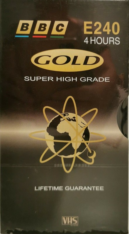 VHS, Video Home System BBC 240 "Gold Super High Grade" Type I Normal 1988 UK