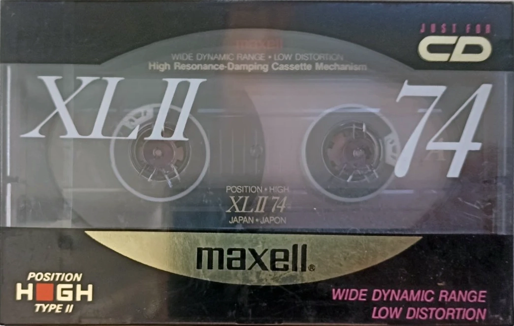 Compact Cassette Maxell XLII 74 Type II Chrome 1990 Japan