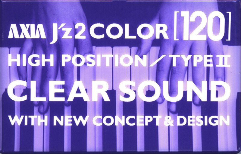 Compact Cassette AXIA J`z 2 Color 120 "JZ2J 120" Type II Chrome 2001 Japan