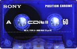 Compact Cassette Sony CDit II 60 "C-60CDIT2C" Type II Chrome 1998 Europe