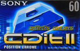 Compact Cassette Sony CDit II 60 "C-60CDIT2C" Type II Chrome 1998 Europe