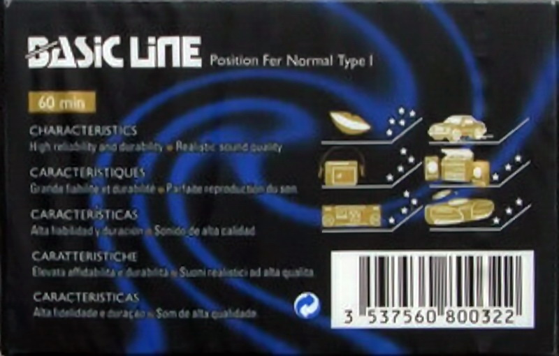 Compact Cassette Basic Line 60 Type I Normal Europe