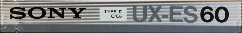 Compact Cassette Sony UX-ES 60 Type II Chrome 1986 USA
