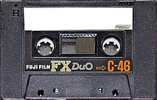 Compact Cassette Fuji Film FX Duo 46 Type I Normal 1974 Japan